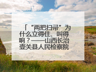“两把扫帚”为什么立得住、叫得响？——山西长治壶关县人民检察院打造特色党建品牌激活发展动能