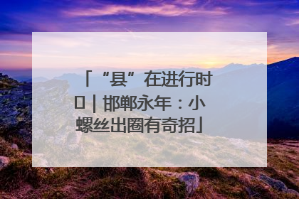 “县”在进行时⑬｜邯郸永年：小螺丝出圈有奇招