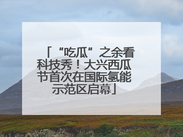 “吃瓜”之余看科技秀！大兴西瓜节首次在国际氢能示范区启幕
