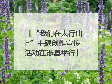 “我们在太行山上”主题创作宣传活动在涉县举行