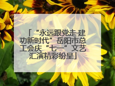 “永远跟党走·建功新时代”岳阳市总工会庆“七一”文艺汇演精彩纷呈