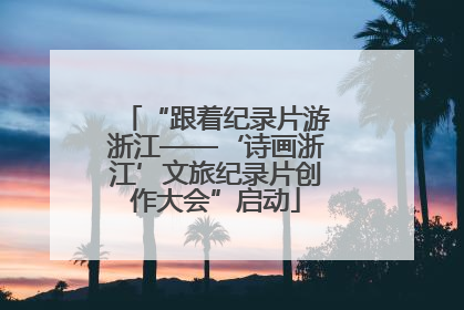 “跟着纪录片游浙江——‘诗画浙江’文旅纪录片创作大会”启动
