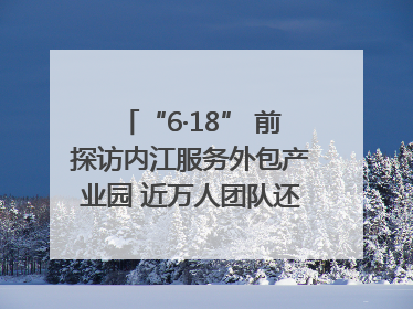 “6·18” 前探访内江服务外包产业园 近万人团队还在不断拓展｜内江东兴“红”在哪⑤