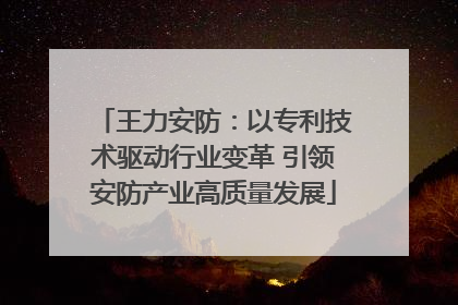 王力安防：以专利技术驱动行业变革 引领安防产业高质量发展