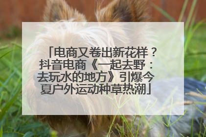 电商又卷出新花样？抖音电商《一起去野：去玩水的地方》引爆今夏户外运动种草热潮