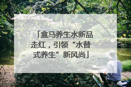 盒马养生水新品走红，引领“水替式养生”新风尚