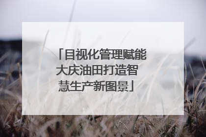目视化管理赋能 大庆油田打造智慧生产新图景