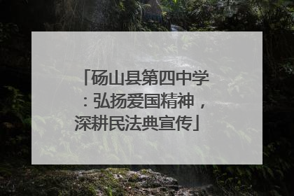 砀山县第四中学：弘扬爱国精神，深耕民法典宣传