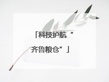 科技护航“齐鲁粮仓”