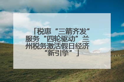 税惠“三箭齐发”服务“四轮驱动”兰州税务激活假日经济“新引擎”
