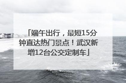 端午出行，最短15分钟直达热门景点！武汉新增12台公交定制车