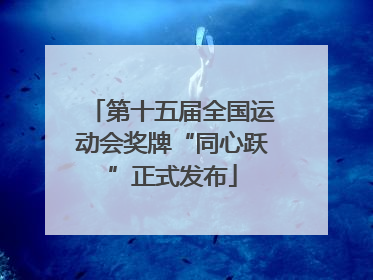 第十五届全国运动会奖牌“同心跃”正式发布