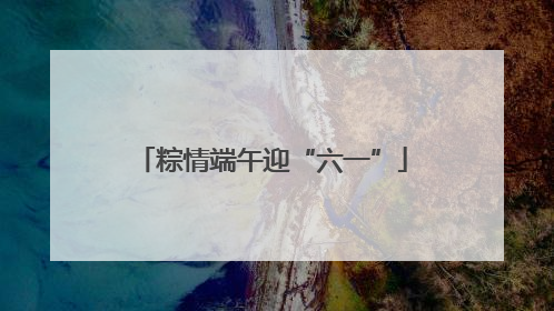 粽情端午迎“六一”