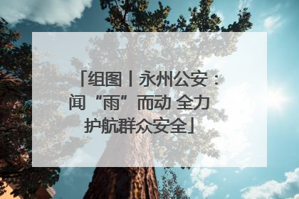 组图丨永州公安：闻“雨”而动 全力护航群众安全