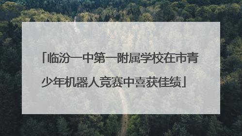 临汾一中第一附属学校在市青少年机器人竞赛中喜获佳绩
