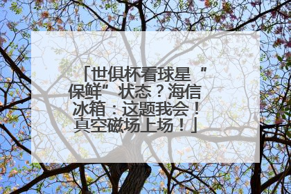 世俱杯看球星“保鲜”状态？海信冰箱：这题我会！真空磁场上场！