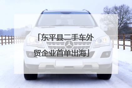 东平县二手车外贸企业首单出海