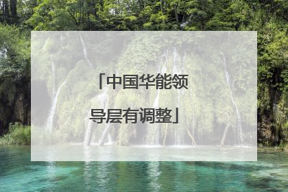 中国华能领导层有调整