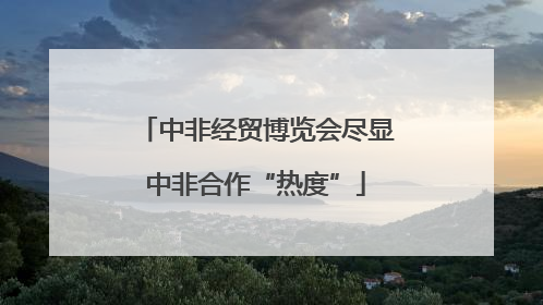 中非经贸博览会尽显中非合作“热度”