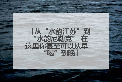 从“水韵江苏”到“水韵尼勒克” 在这里你甚至可以从早“喝”到晚
