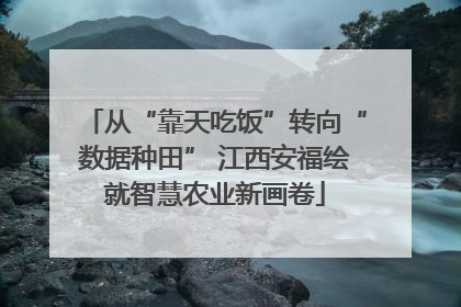 从“靠天吃饭”转向“数据种田” 江西安福绘就智慧农业新画卷
