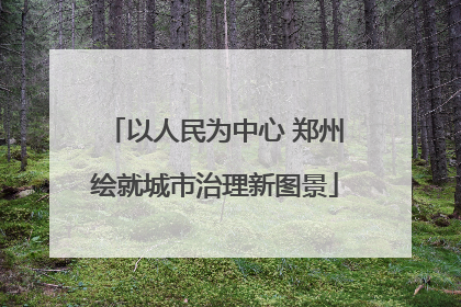 以人民为中心 郑州绘就城市治理新图景