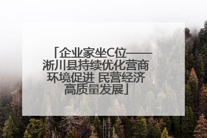 企业家坐C位——淅川县持续优化营商环境促进 民营经济高质量发展