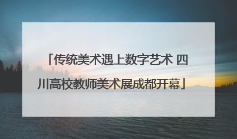 传统美术遇上数字艺术 四川高校教师美术展成都开幕