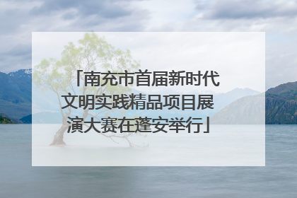 南充市首届新时代文明实践精品项目展演大赛在蓬安举行