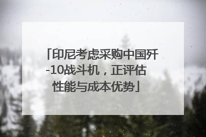 印尼考虑采购中国歼-10战斗机，正评估性能与成本优势