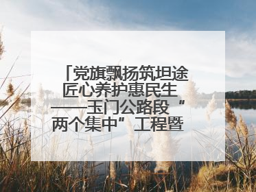 党旗飘扬筑坦途 匠心养护惠民生——玉门公路段“两个集中”工程暨示范桥创建项目圆满收官