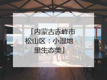 内蒙古赤峰市松山区：小湿地里生态美