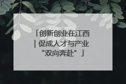 创新创业在江西｜促成人才与产业“双向奔赴”