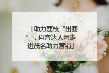 助力荔枝“出圈”，抖音达人团走进茂名助力营销