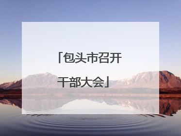 包头市召开干部大会