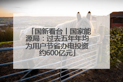 国新看台丨国家能源局：过去五年年均为用户节省办电投资约600亿元