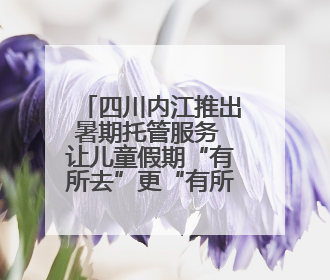 四川内江推出暑期托管服务 让儿童假期“有所去”更“有所获”