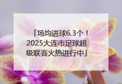 场均进球6.3个！2025大连市足球超级联赛火热进行中