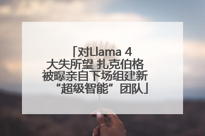 对Llama 4大失所望 扎克伯格被曝亲自下场组建新“超级智能”团队