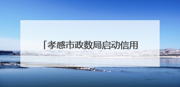 孝感市政数局启动信用宣传活动 打造“信用孝感”优化营商环境