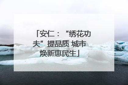 安仁：“绣花功夫”提品质 城市焕新惠民生