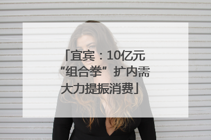 宜宾：10亿元“组合拳”扩内需 大力提振消费