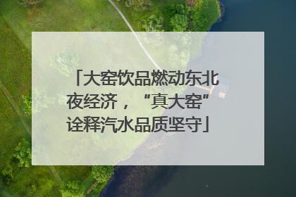 大窑饮品燃动东北夜经济，“真大窑”诠释汽水品质坚守