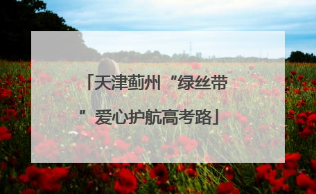 天津蓟州“绿丝带”爱心护航高考路