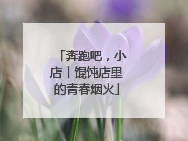 奔跑吧，小店丨馄饨店里的青春烟火
