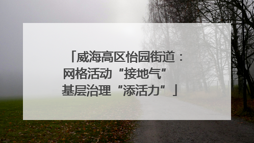 威海高区怡园街道：网格活动“接地气” 基层治理“添活力”