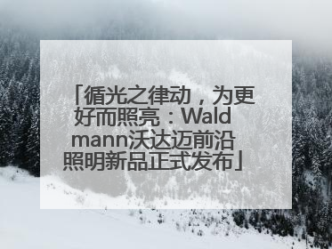 循光之律动，为更好而照亮：Waldmann沃达迈前沿照明新品正式发布