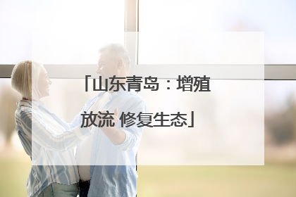 山东青岛：增殖放流 修复生态