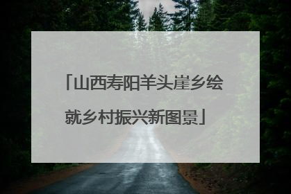 山西寿阳羊头崖乡绘就乡村振兴新图景