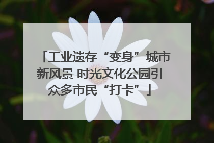 工业遗存“变身”城市新风景 时光文化公园引众多市民“打卡”